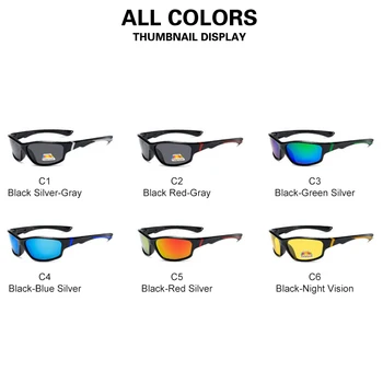 Марка MADELINY Мъжки Поляризирани слънчеви очила Слънчеви очила, подходящи За Шофиране, Риболов и почивка UV400 защита Лещи MA359