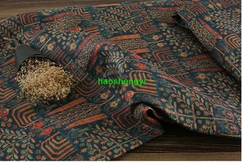 Марка висококачествено бельо плат с принтом в етнически стил за лятото и началото на есента