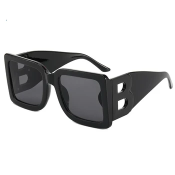 Марката Дизайн Буква Б Големи Слънчеви Очила За Жени Мъжка Мода Класически Ретро Унисекс Спорт На Открито Голяма Рамки Слънчеви Очила 2022