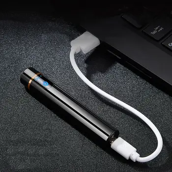 Мини USB Сензор за Зареждане на Сензорен Екран Електронен Вольфрамовый Запалката Беспламенный Акумулаторна Бурелом