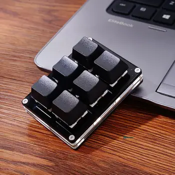 Миниая клавиатура USB Type-c OSU изработени по поръчка 6 ключова ръчна программируя игри за клавиатура кнопочной панел PS
