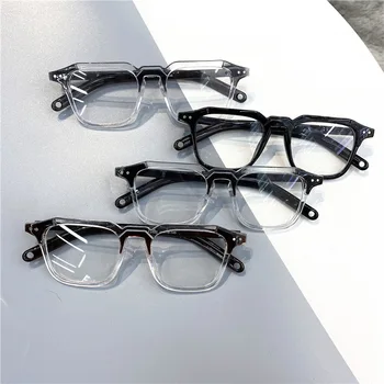 Модни Очила за Късогледство-1.0-1.5-2-2.5-3-3.5 Готови Очила за Късогледство Женски Мъжки Черни Прозрачни Очила с Отрицателни Диоптрией-4