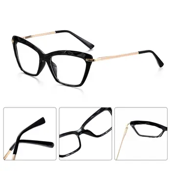 Може да бъде оборудван с дамски рамки за очила Разнообразни кристални очила Котешко око Рамки за очила Квадратни рамки за очила
