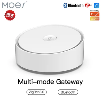 Мулти-режим интелигентна портал MOES ZigBee WiFi, Bluetooth Мрежа Hub Работи с Hristo Smart App Гласов контрол чрез Алекса Google Home