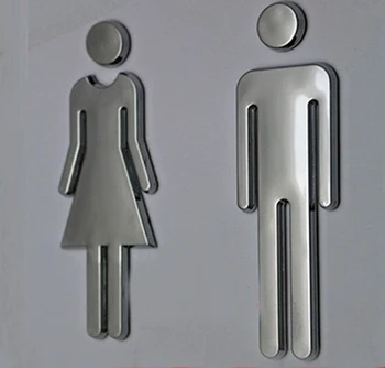 Мъжете и Жените Тоалетна Знак Тоалетна Знаци 20 см Тоалетна Знак, Символ за Бизнес Стени, Врати