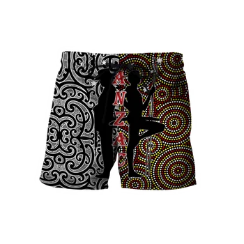 Мъжки къси Панталони с 3D Принтом, Летни плажни Шорти, Австралия, в сърцето ми, Живопис, коренното население, Артистични Панталони, Култура, Ежедневна Мода, Градинска облекло