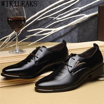 Мъжки модел обувки, Кожени Официалната Мъжки Обувки, Офис мъжки Елегантни Обувки, луксозни маркови Zapatos De Vestir Hombre, Rosi Ayakkabi