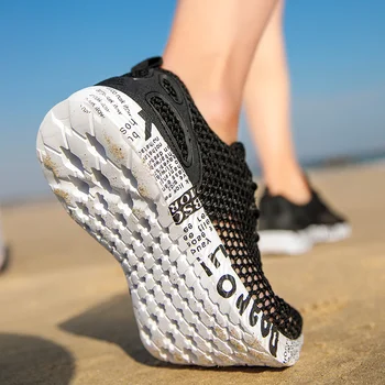 Мъжки обувки Дишаща Лятна Туристическа Плажната Водна Бързосъхнеща Градинска Обувки За Риболов нови Обувки За водни Спортове Голям Размер 39-46