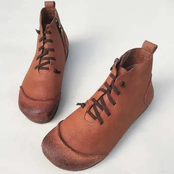 Мъжки обувки, Ежедневни обувки, Демисезонные мъжки Ботильоны, мъжки обувки от естествена кожа, мъжки Работна обувки