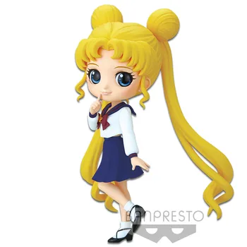 На склад Оригинални ПАРФЮМИ BANDAI Q Posket Gekijouban Bishoujo Senshi Sailor Moon Цукино Усаги Аниме Фигурка Модел Играчки