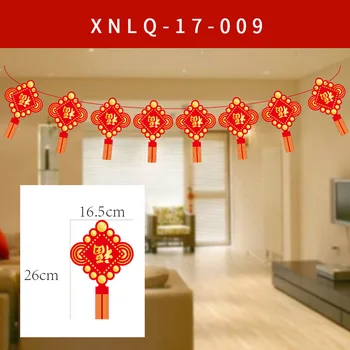 Направи си САМ Нова Година 2022 Банери В Китайски Стил Знаменца Коледната Украса Карикатура банер Пролетния Фестивал за дома