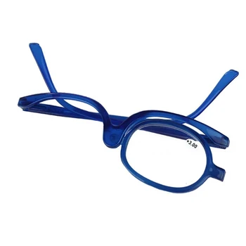 Неоригинален и възрастните Въртящи се Сгъваеми Очила за четене с една Рамки, женски едностранно Очила за грим