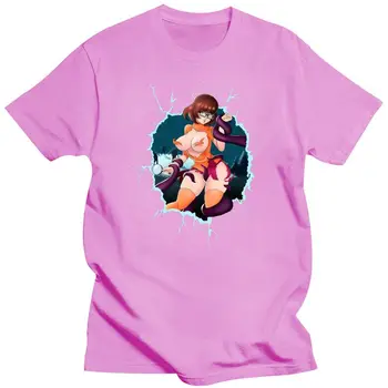 Нова Мъжка Тениска Аниме Velma Tentacles Velma Dinkley Тениска С Принтом Тениска Летни Памучни Тениски С Къс Ръкав Потник Harajuku Streetw