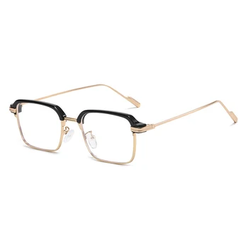 Нови Оптични Очила с защита от синьо излъчване от Рецептата за Мъже и жени, Рамки за Очила от сплав, Пълна Дограма, Квадратна Реколта