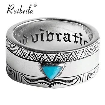 Ново аутентичное пръстен от сребро 925 проба с рубини в индийски стил, персонализирано пръстен впечатлява със своя бохемски стил за мъже и жени, бижута подарък 2020