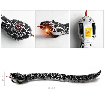 Новост Моделиране RC Змия Naja Кобра Пепелянка Дистанционното Управление Роботът Животно Играчка с USB Кабел Забавни Ужасни Играчки за Момчета, Подаръци