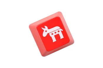 Новост Просвечивающие капачки за ключове ABS гравиран осветление отзад черен червен r1 ESC Символ на Магаре срещу Слон