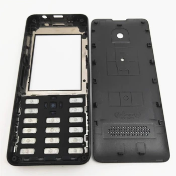 Оригинал За Nokia Asha 301 n301 Версия с две карти на Капака на корпуса + Английска клавиатура + Задната част на кутията на батерията