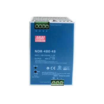 Оригинален Mean Well NDR-480-48 meanwell DC 48v 10A 480 W Однопроходный Промишлен Източник на захранване на DIN-шина