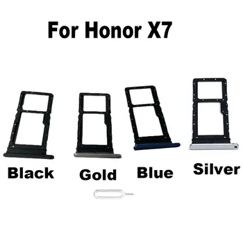 Оригинален Нов За Huawei Honor X7 Тава За Sim-Карти Слот За Притежателя Гнездо За Адаптер Съединител Ремонт На Резервни Части, Подмяна На