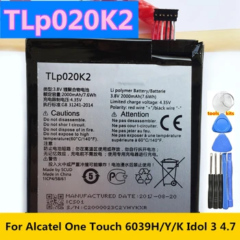 Оригинална Батерия TLp040M7 4000 ма TLp020K2 за Alcatel One Touch 6039H 6039Y 6039K Idol 3 4,7 Инча TLp020KJ