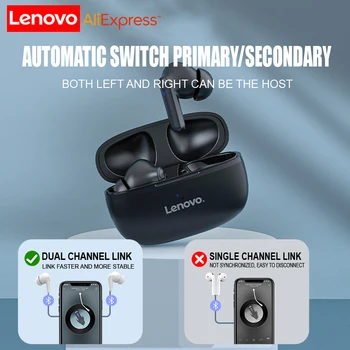 Оригинални Слушалки Lenovo HT05 TWS Bluetooth Безжични Слушалки С Докосване IPX5 Водоустойчиви Спортни Слушалки Стерео основната част Слушалки