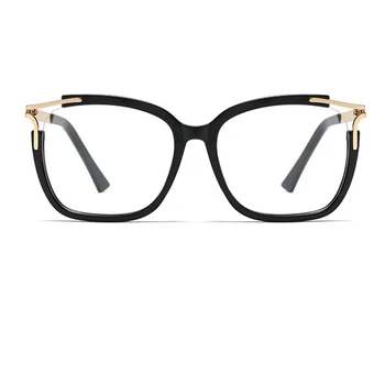 Очила Квадратни очила дамски 2020 модни прозрачни лещи за Оптични очила в рамки женски Луксозни Маркови Метални Крака женски oculos