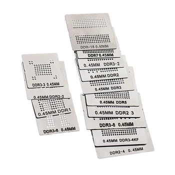 Памет за Директно Отопление на BGA Шаблони За Реболлинга Шаблон Притежателя Кука За DDR1 DDR2, DDR3 DDR5 DR2-3 DDR3-2 GDDR5 Заваръчен Преработка на Ремонт