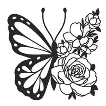 Пеперуда Крило Цвете Метални Шаблони за Изрязване на Щанци за Scrapbooking Печат/Фотоалбум Декоративно Щамповане САМ Хартиени Картички