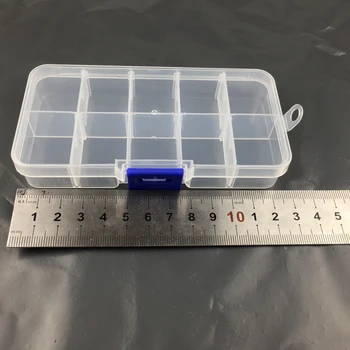 Пластмасови кутии за съхранение на Pe 10 Пластмасови Решетки За компоненти на предпазителя на ключа бутон удя стръв