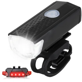 Под наем Велосипедни Фарове USB Акумулаторни Пътни Велосипедни Фарове, LED Предните Светлини Отзад Задна Светлина Велосипеден Фенерче под наем Лампа Комплект