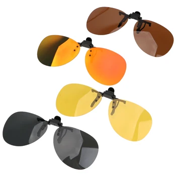 Поляризирани Слънчеви Очила Шофьорски Очила за Шофиране Обектив за Нощно Виждане Клип На Слънчеви Очила Анти-UVA UVB За Мъже Жени