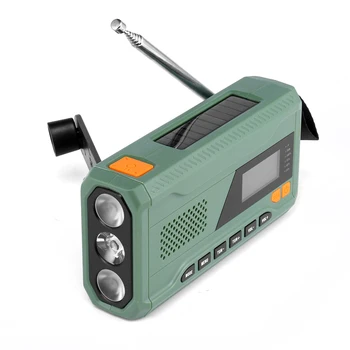 Преносим DAB/FM Bluetooth Радио Disaster Радио Слънчев Радио Ръкохватка Динамо Външно Радио с Led Фенерче/SOS
