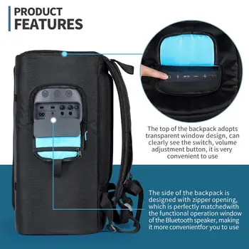 Преносим калъф за носене SRS-XP500 X-Series | Защитен от надраскване, защита от прах, Камуфляжная чанта за съхранение на високоговорители със сини зъби