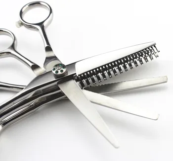 Престижна професионална Японски 440c 5,5 инча 3 в 1 ножици за коса филировочные ножици, машина за подстригване на коса фризьорски салон фризьорски ножици