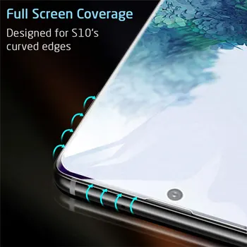 Пълно Клеевое Покритие От Мек Керамични Закалено Стъкло За Samsung Galaxy S20 Ultra S20 S9 S10 S8 Note 10 Plus Note 9 S22 Защитно Фолио За Екрана