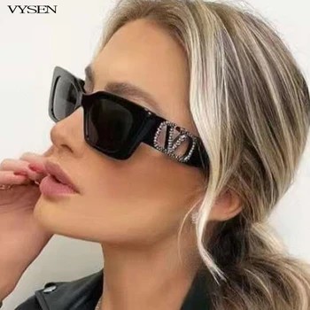 Ретро Правоъгълни Слънчеви Очила За Мъже И Жени 2022 Луксозни Малки Квадратни Слънчеви Очила Дамски Vintage Слънчеви Очила Oculos De Sol Feminino