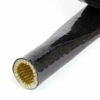 Ръкав Φ4mm-70mm стъкло силиконова гума черноты 1 метър сгустил ръкав рефракторни тръби до 70mm висока