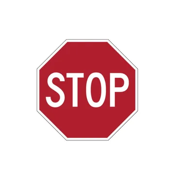 Самоличността на Предупредителен Знак СТОП на Пътя PVC Винил Стикер Стикер на Автомобила Водоустойчив