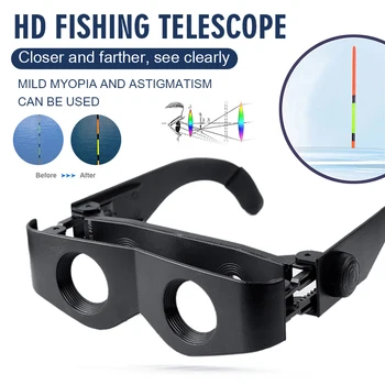 Свободни Ръце Бинокъл Увеличение Zoom За Увеличаване На Очила С Регулируем Риболовен Телескоп Риболовни Принадлежности Аксесоари