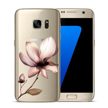 Секси Мек Калъф За Телефон От TPU с Цветя Модел За Samsung Galaxy S20 Ultra S6 S7 Edge S8 S9 S10 Plus 10E Силиконов Калъф С Цветен Модел