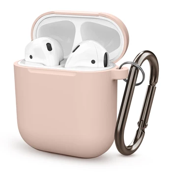 Силиконов калъф срещу падане за слушалки Apple Airpods 1 2 Защитен калъф за Air Шушулките 2 Калъф за безжични слушалки със защита от загуба на куката
