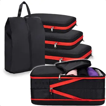 Силна Компресия Опаковъчни Кубчета Аксесоари За Пътуване Чанта-Органайзер За Куфар С Чанта За Обувки Портативен Сгъваем Калъф За Съхранение На Багаж