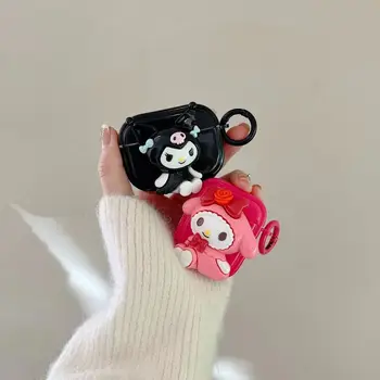 Скъпа 3D Кукла Sanrio kuromi my melody Слушалки Калъф за Apple AirPods Air Шушулките Pro 1 2 3 Калъф Защитна Кутия за Слушалки Чанта