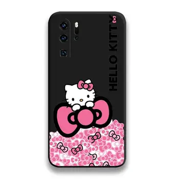 Сладък Калъф За телефон Hello Kitty За Huawei P20 P30 P40 lite E Pro Капитан 40 30 20 Pro P Smart 2020