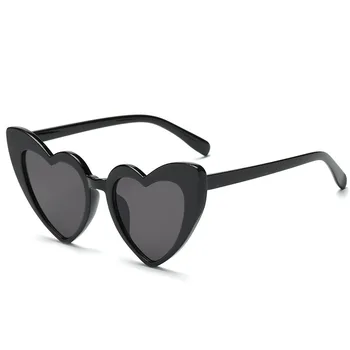 Слънчеви очила под формата на Прасковено на Сърцето, дамски Слънчеви Очила в Голяма Рамка, Ретро Сладки Розови Очила, Модерен Марка, Сладки Личностни очила