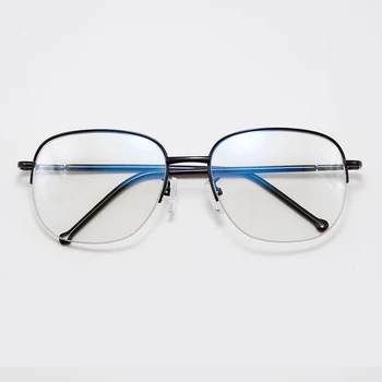 Смарт увеличение Мультифокальные Очила За Четене Мъжки Женски Прогресивно Анти-Сини Лъчи UV-Защита на Очила За Далекогледство Половината Рамки Метал Титан