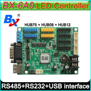 Такса за управление led дисплей BX-6A0 (RS232 + RS485), поддържа одноцветные /двуцветен и обикновени цветни led модули P10.