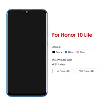 Тест За Huawei Honor 10 lite LCD дисплей с сензорен екран Дигитайзер В Събирането на Заместител на Рамка За Честта 10i HRY-LX1 LCD
