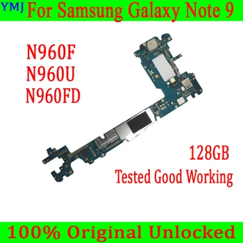 Тестван За Samsung Galaxy Note 9 N960F N960U N960FD дънна Платка Оригиналната Разблокированная Android OS Пълна Чип Логическа такса 128 GB